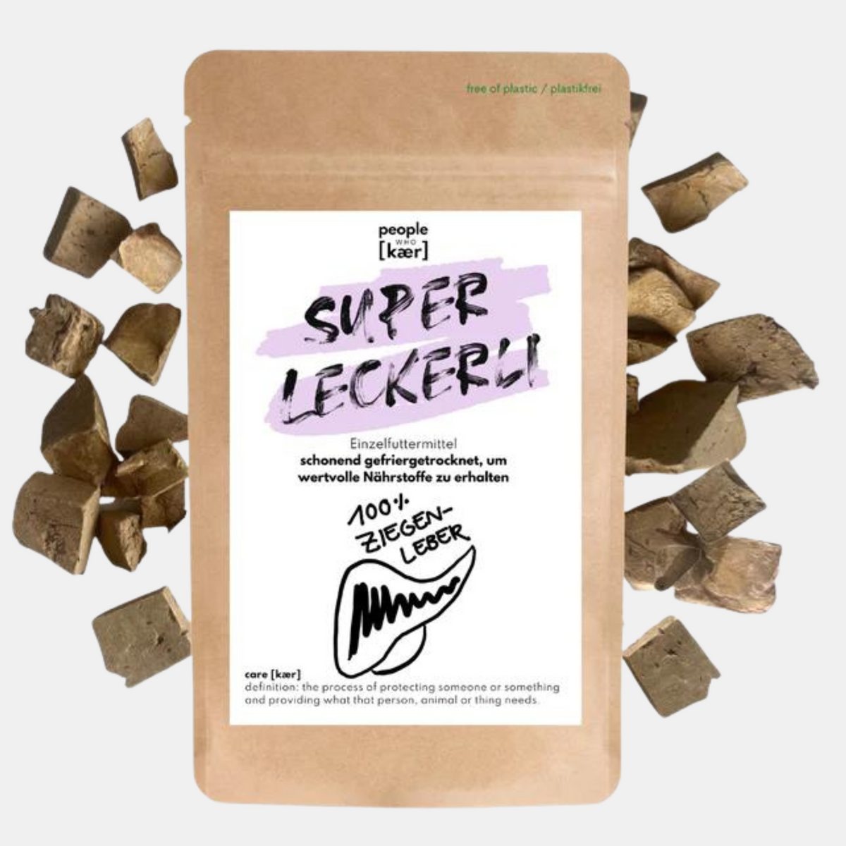 Super Leckerli aus 100% gefriergetrockneter Ziegenleber (80g)