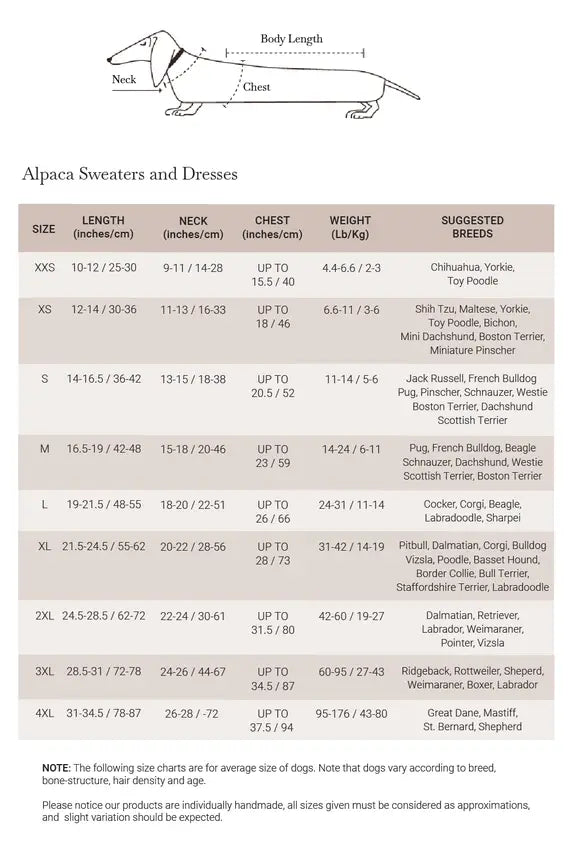 Blush Pink Aran -Alpaka-Hundepullover