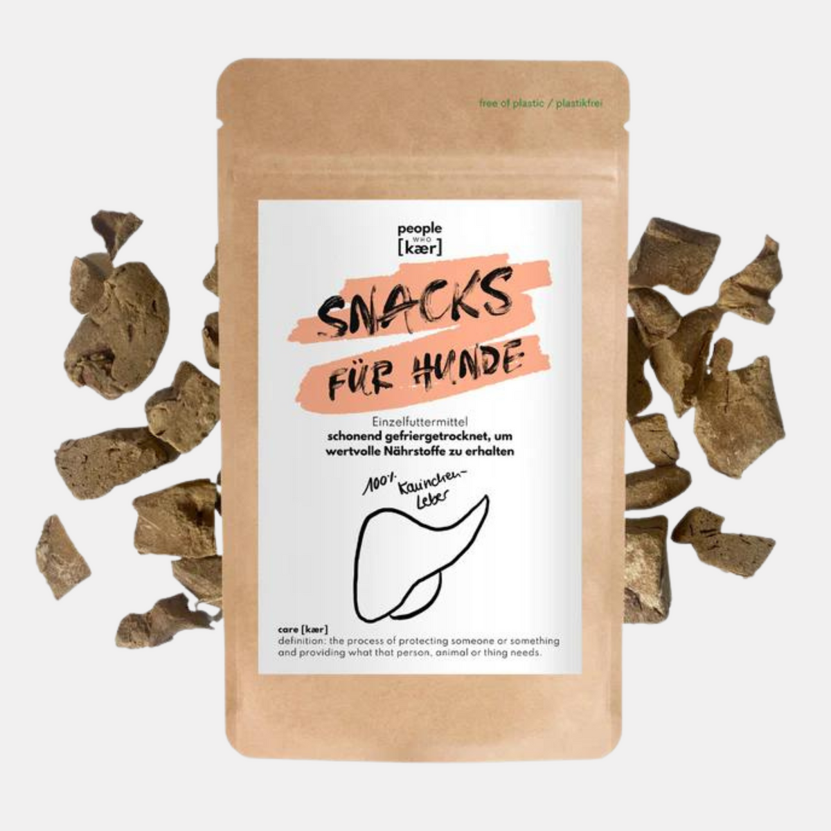 Super Leckerli aus 100% gefriergetrockneter Kaninchenleber (90g)