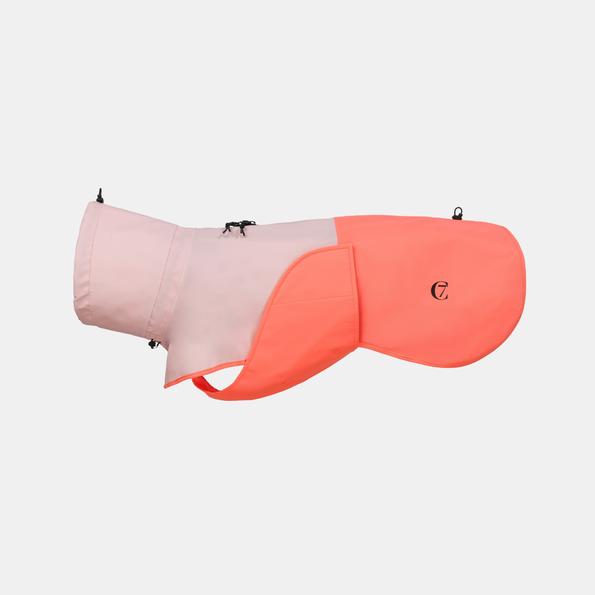 Hunderegenmantel AKTIV Peach/Neon Pink