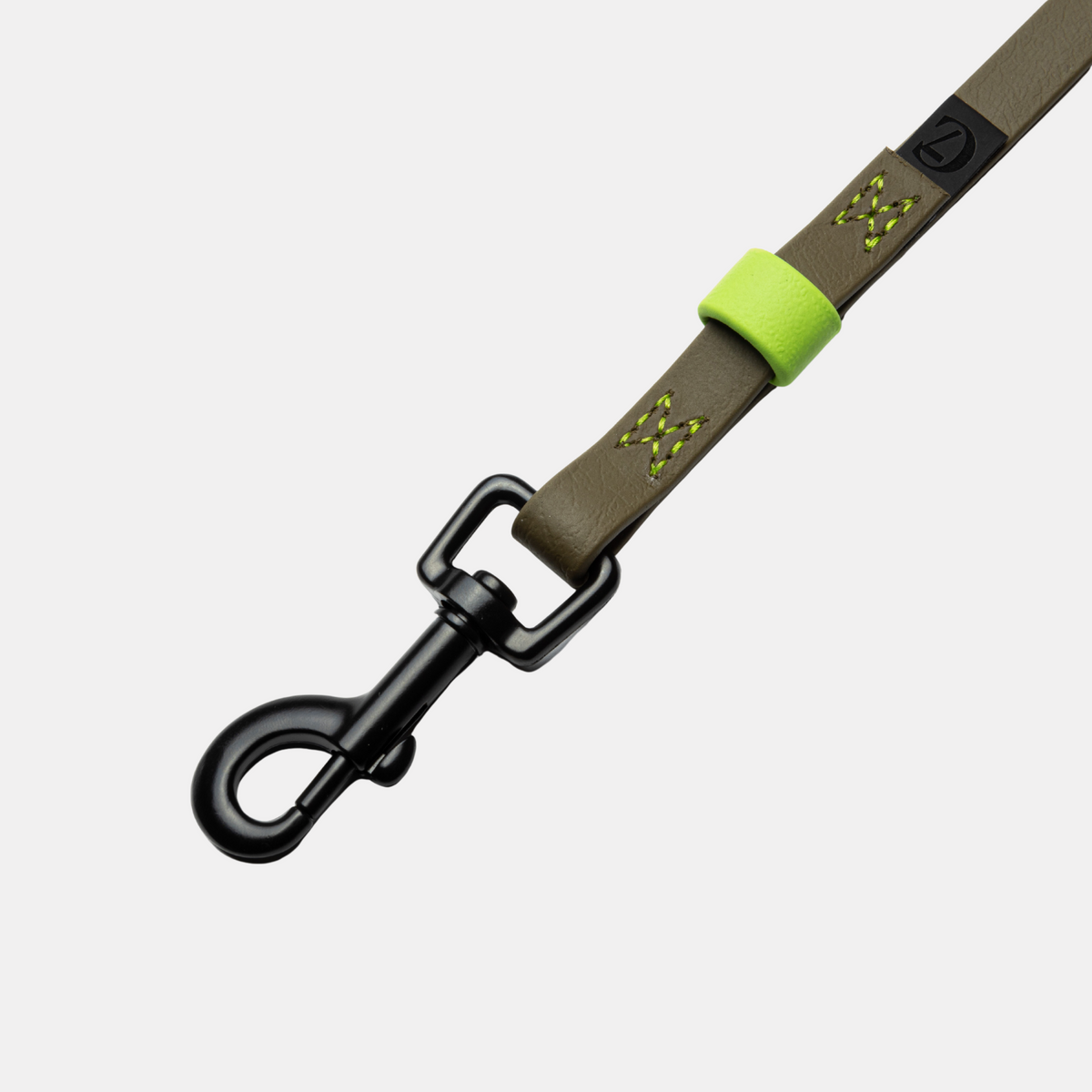 Schleppleine BioThane Ipanema Olive-Neongreen
