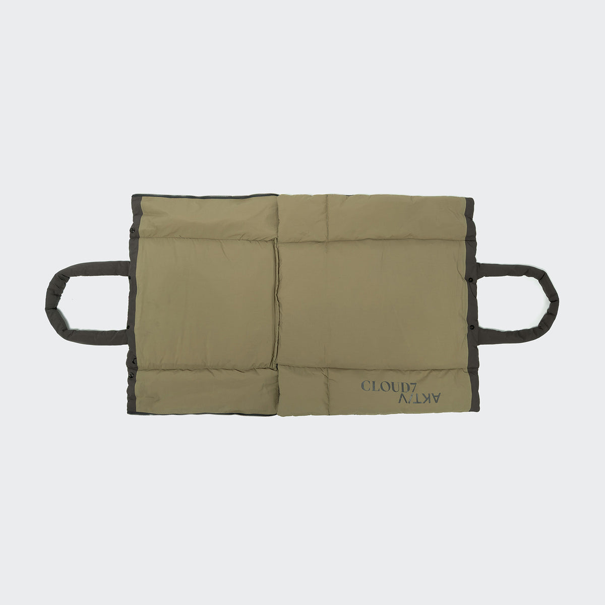 Hundereisebett & Tote Bag AKTIV Puffer Grey/Khaki