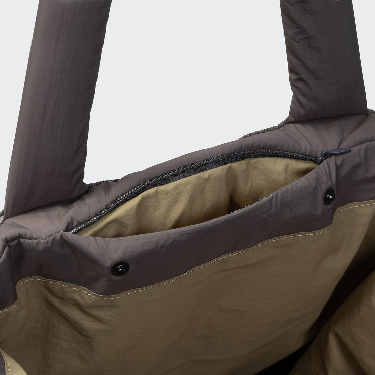 Hundereisebett & Tote Bag AKTIV Puffer Grey/Khaki