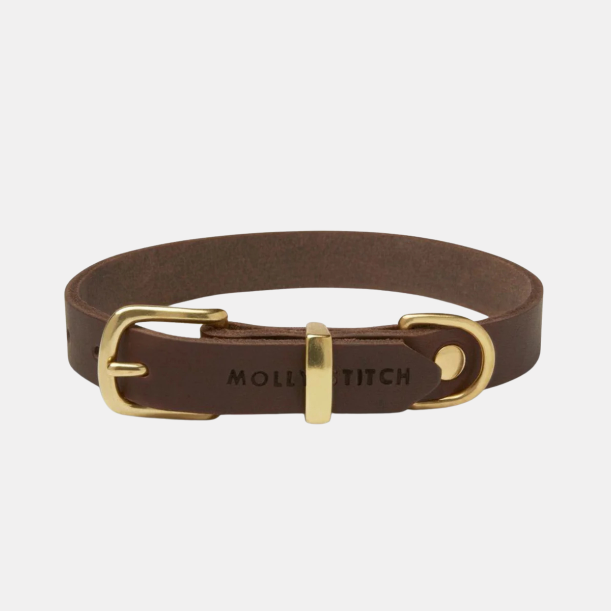 Butter Leather Hundehalsband Classic Brown