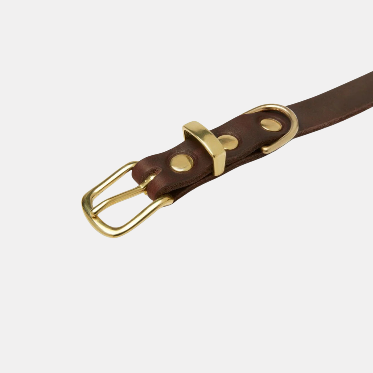 Butter Leather Hundehalsband Classic Brown