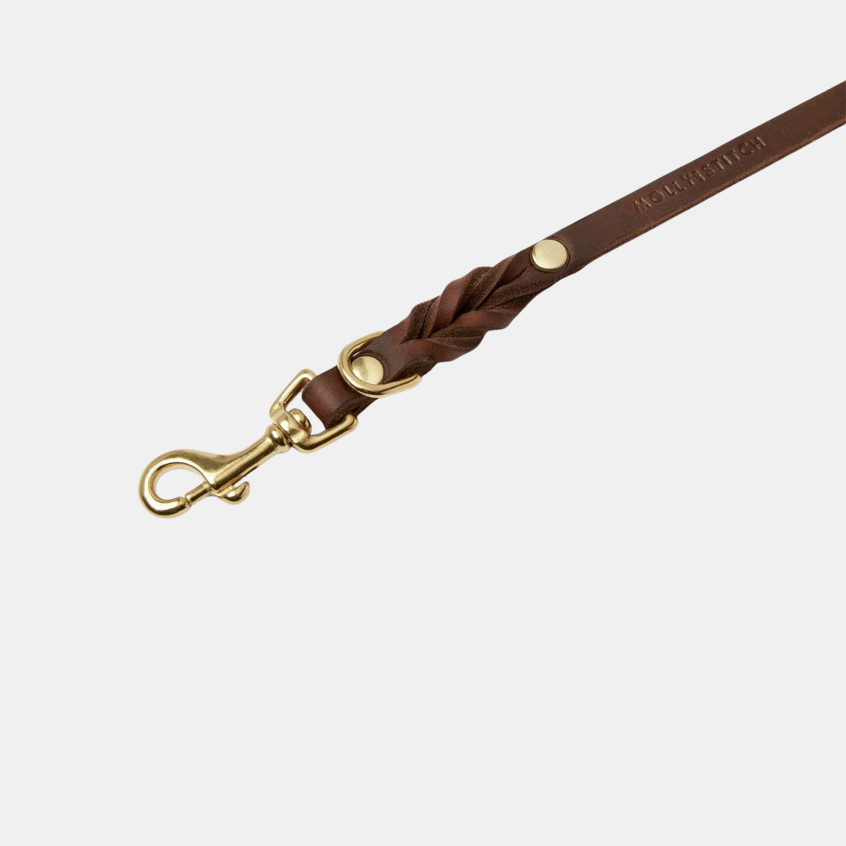 Butter Leather 3x verstellbare Hundeleine Classic Brown