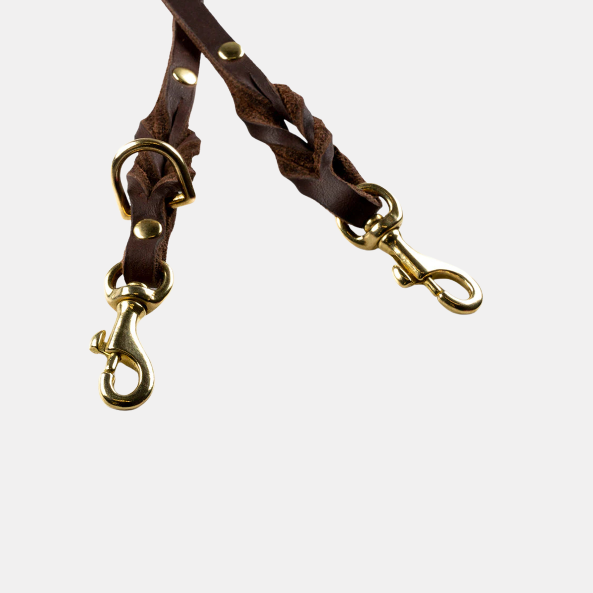 Butter Leather 3x verstellbare Hundeleine Classic Brown