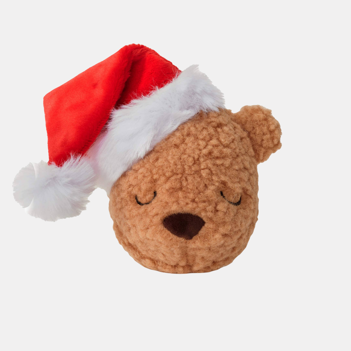 Santa-Teddybär 2-in-1 Hüpf-Hundespielzeug