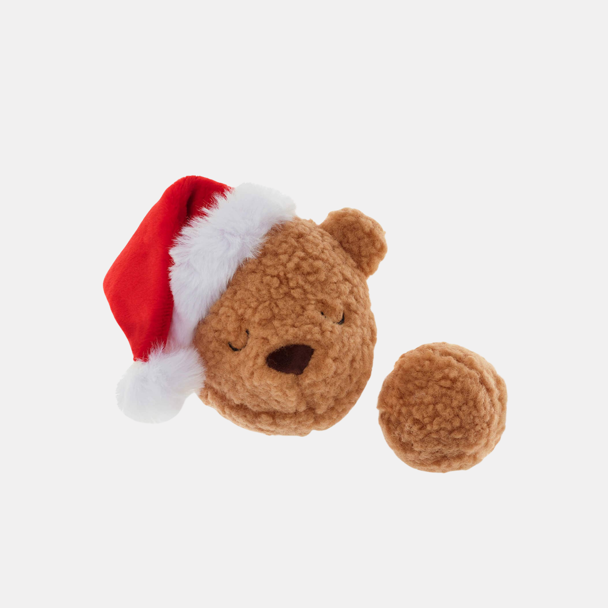 Santa-Teddybär 2-in-1 Hüpf-Hundespielzeug