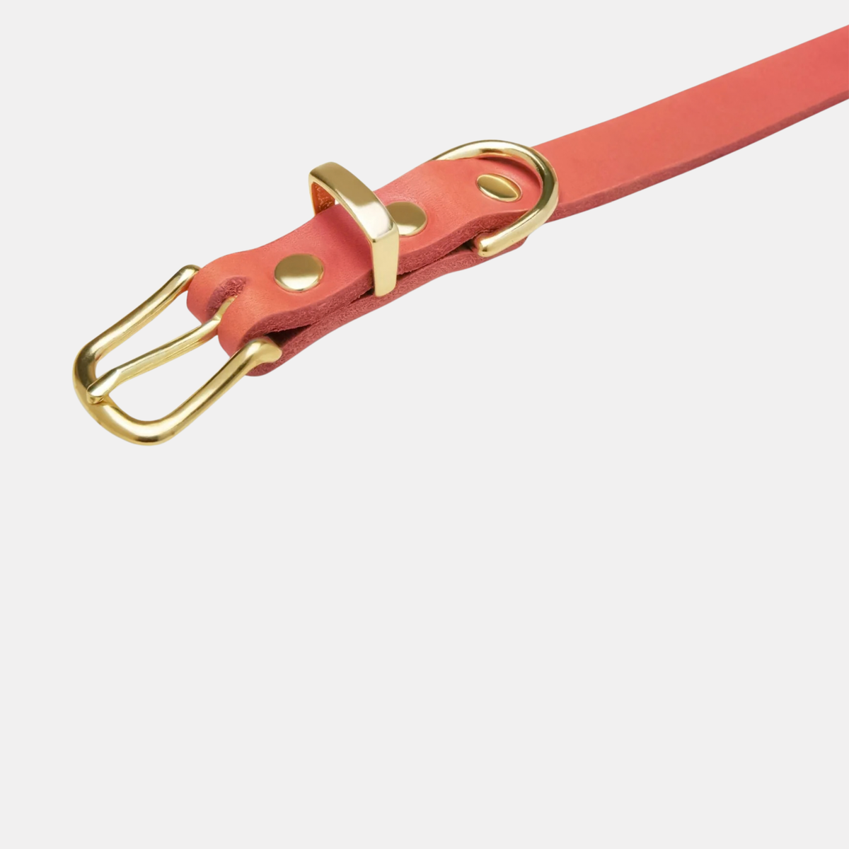 Butter Leather Hundehalsband Coral Pink