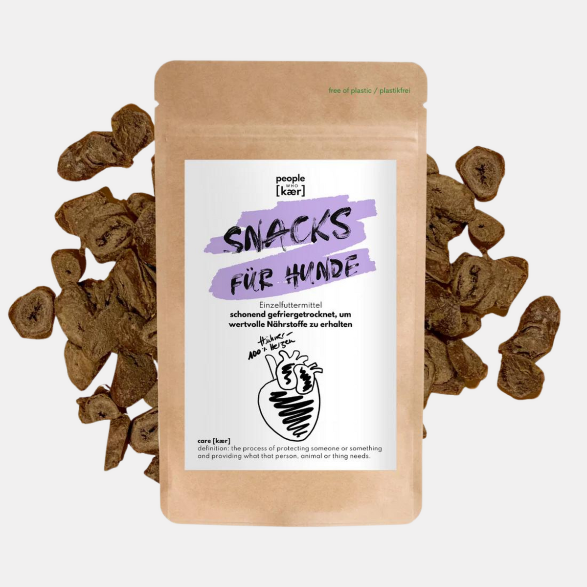 Super Leckerli aus 100% gefriergetrockneten Hühnerherzen (60g)