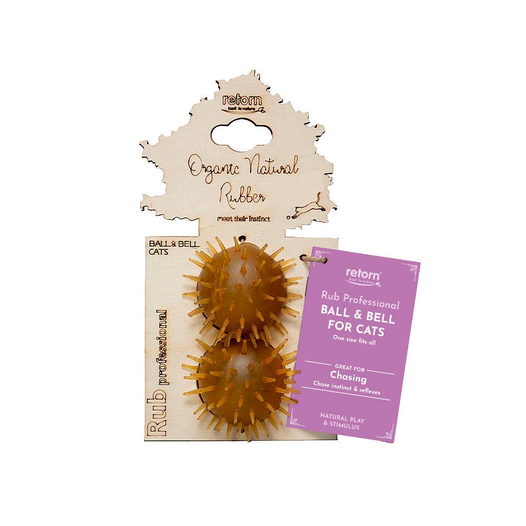 Rub Ball & Bell X2 Katzenspielzeug